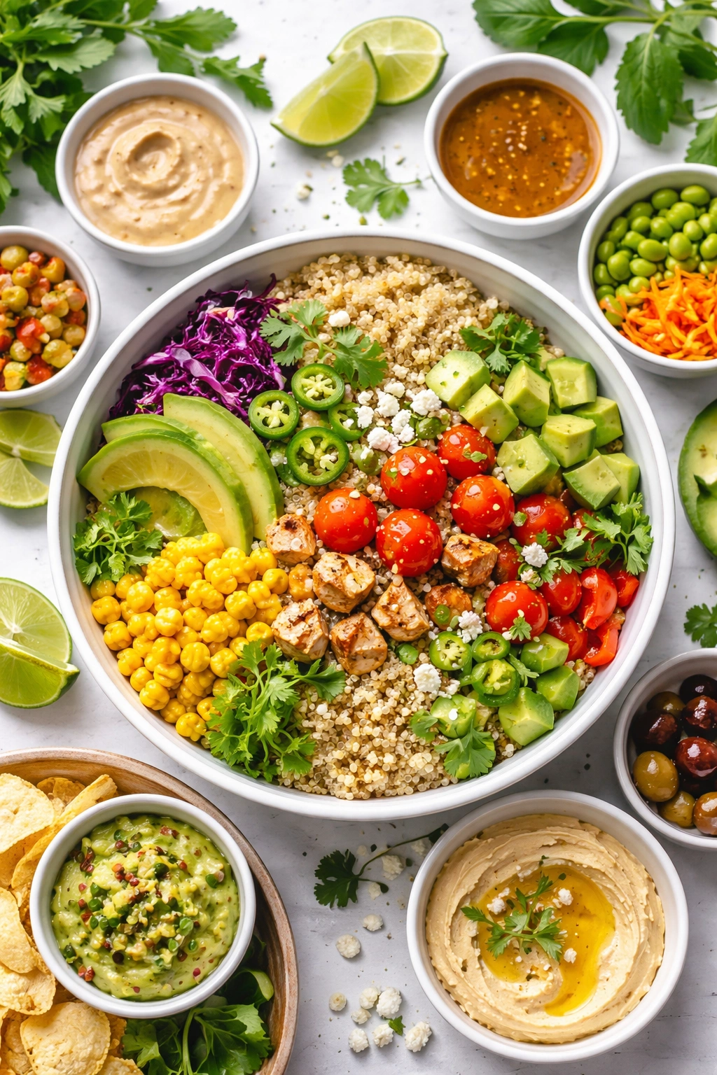 Bowl showing varied ingredients to illustrate flavor variations