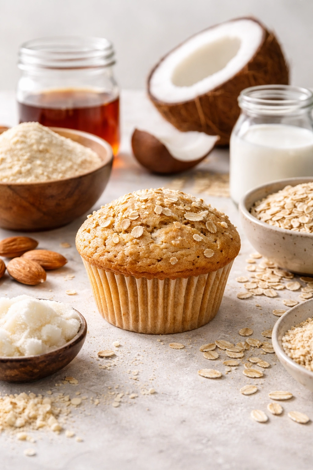 Gluten-free dairy-free muffin crumb texture