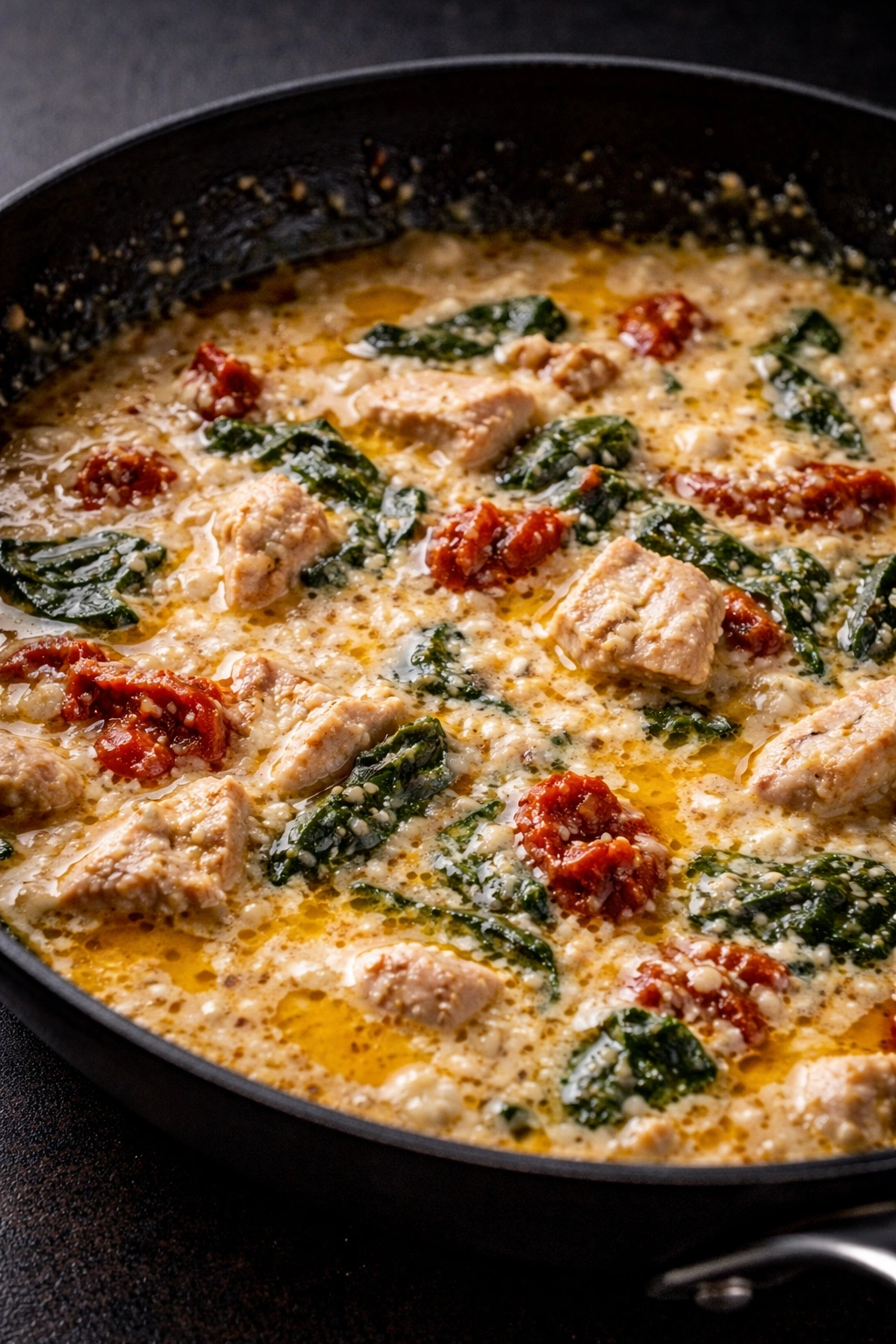 Grainy, separated sauce in pan showing common mistakes