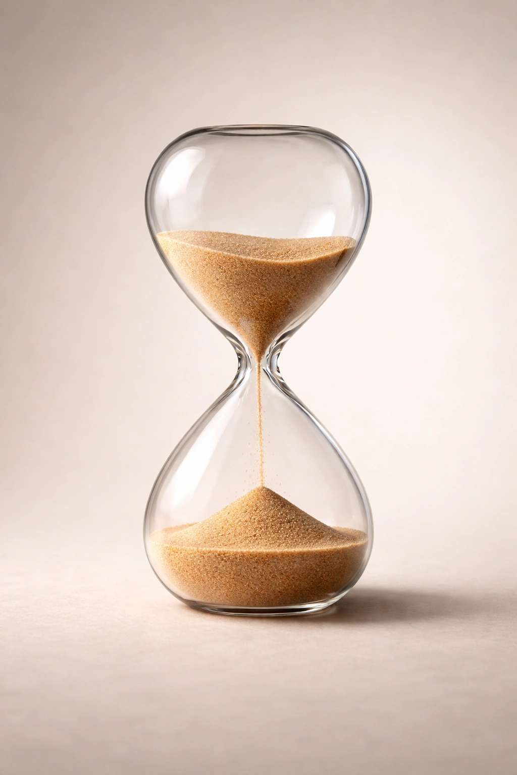 Hourglass illustrating long-duration timing for all-day meals