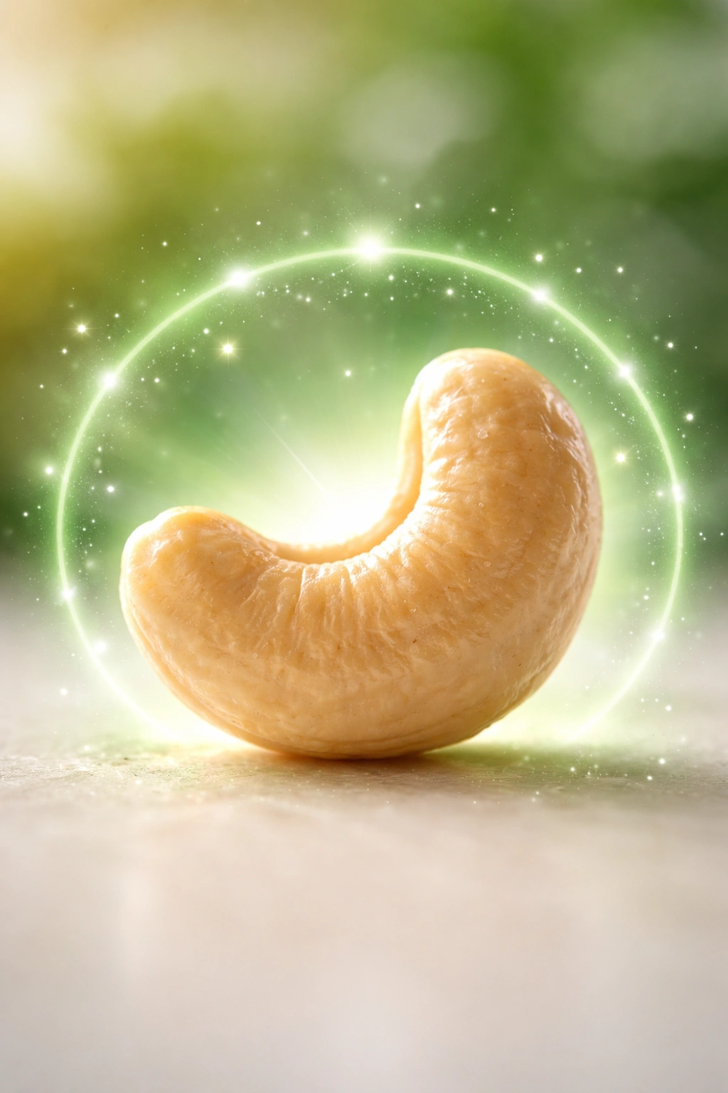 Cashew with glow illustrating immune-boosting effects during pregnancy