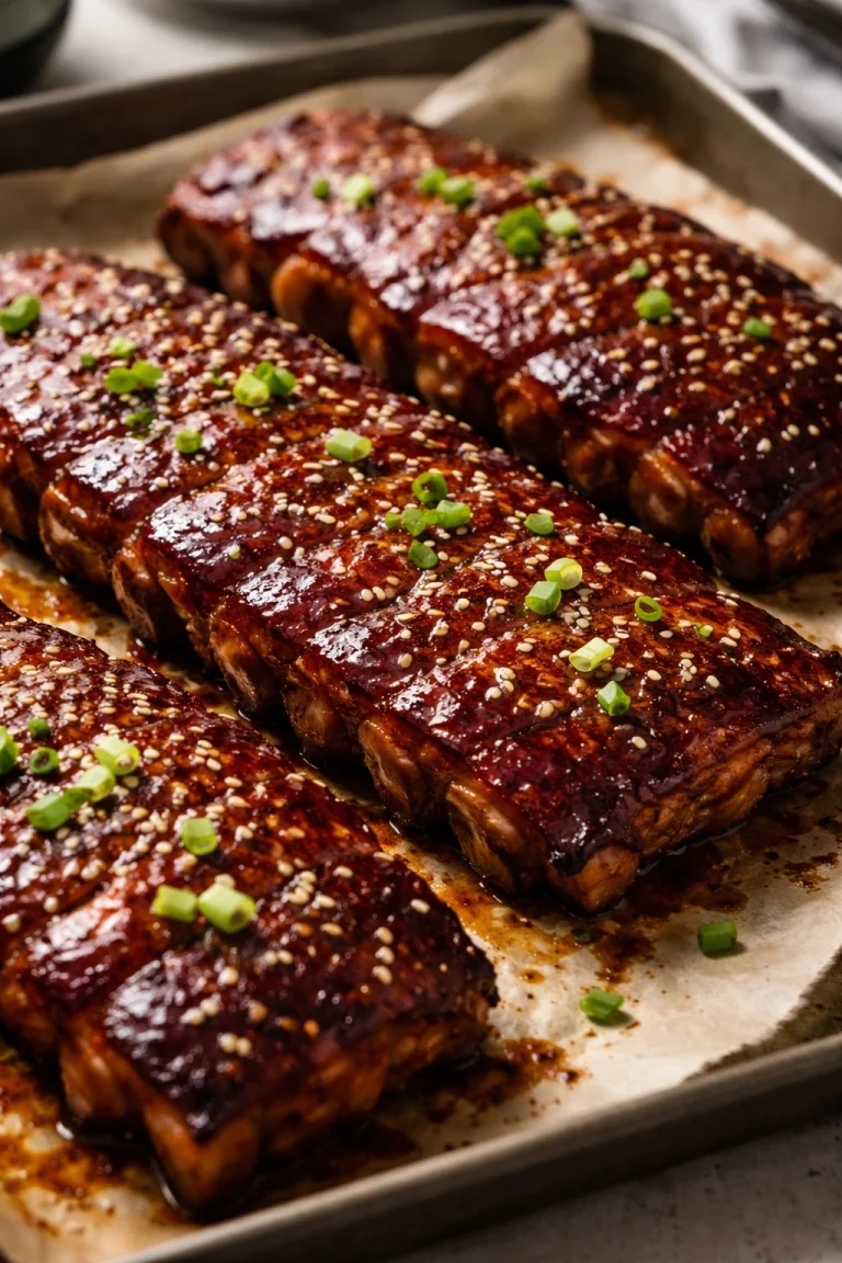 Korean Sticky Ribs Baked Right in the Oven