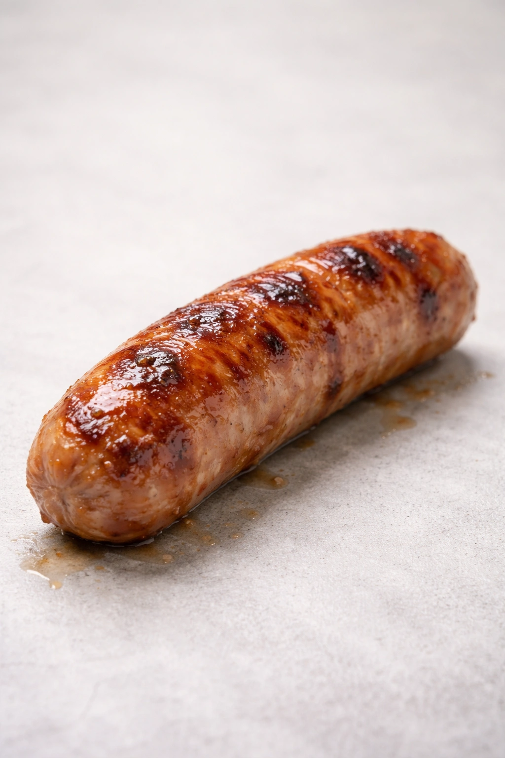 Cooked sausage ready for storing or reheating
