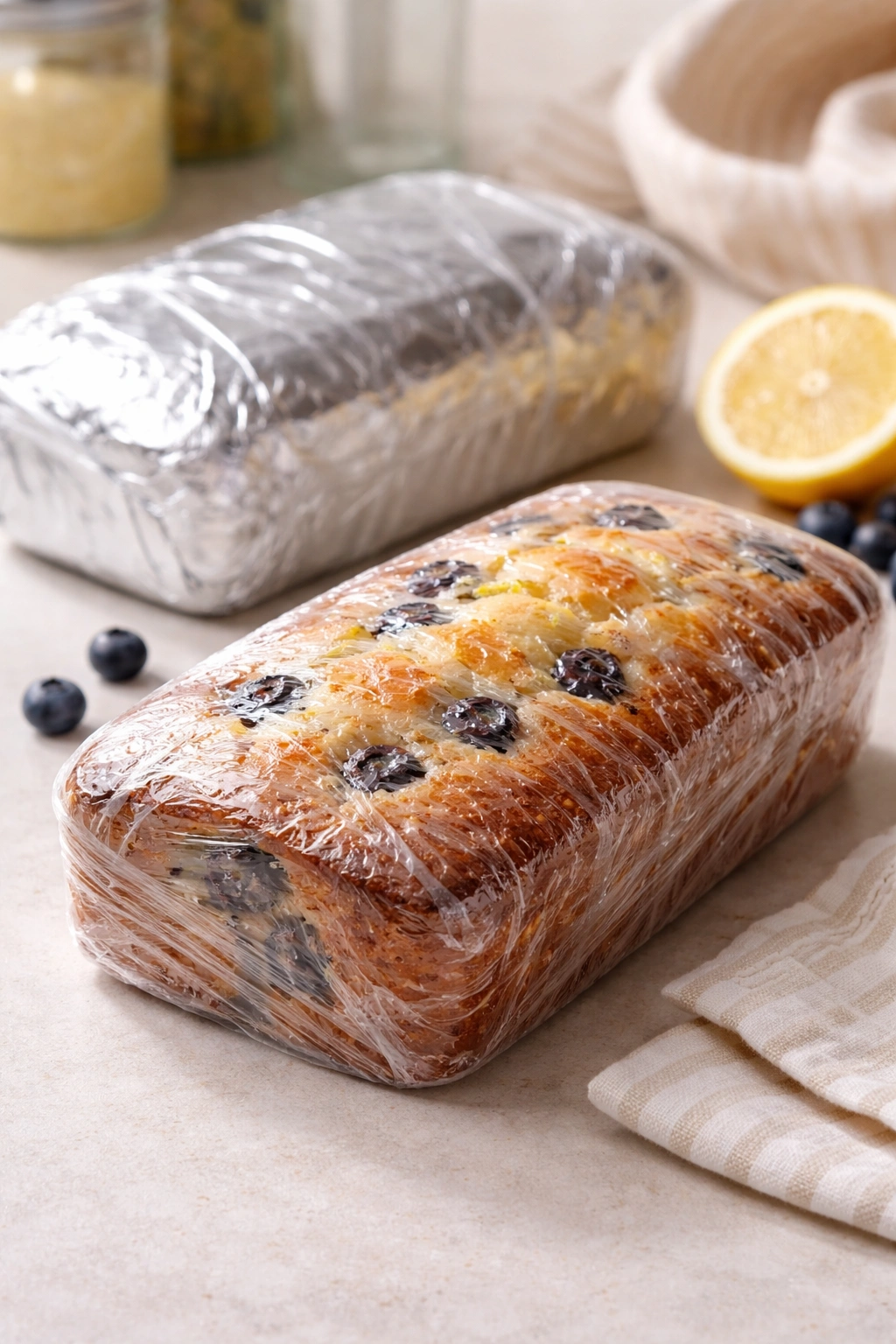 Wrapped loaf ready for make-ahead storage and freezing