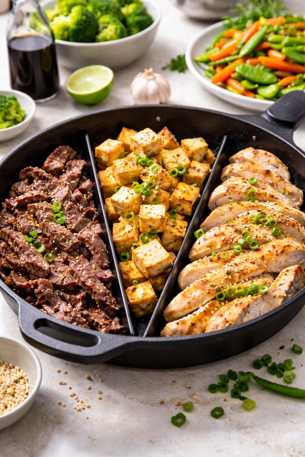 Multiple protein options displayed for substitutions