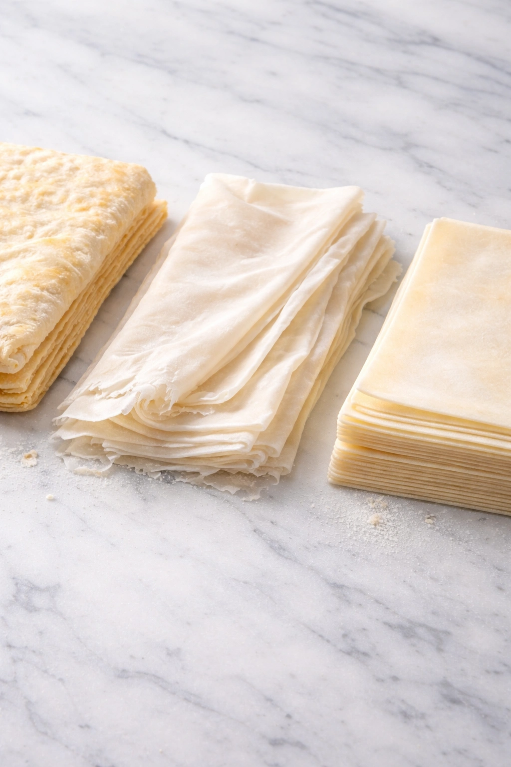 Three types of wrappers displayed side by side