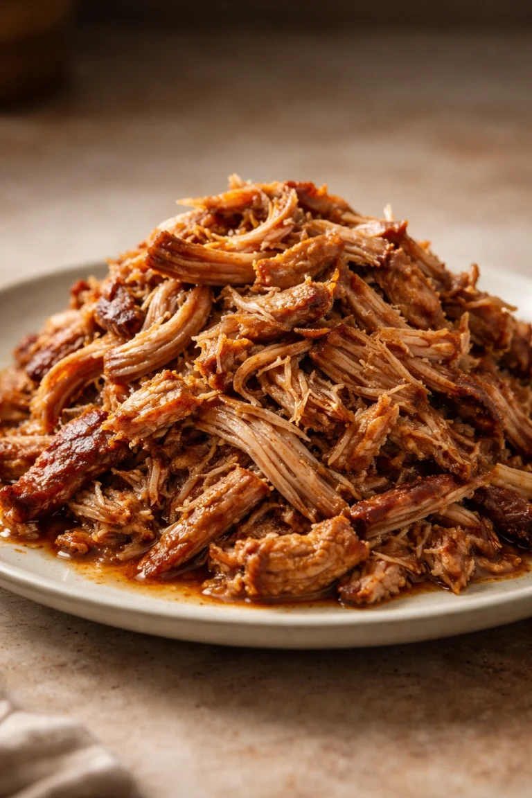 Easy Pulled Pork Piled High on Sandwiches