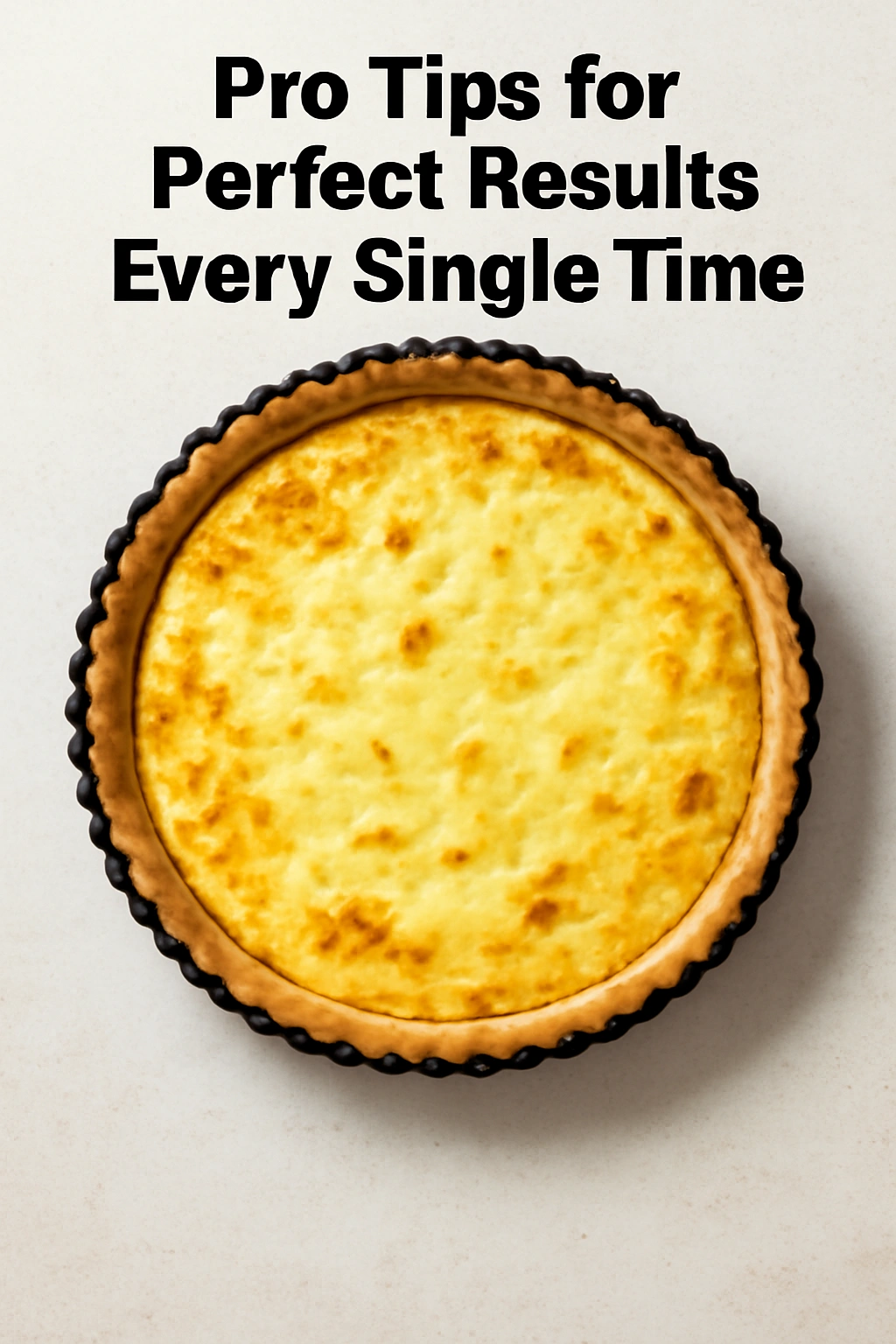Quiche in a tart pan with a perfectly set custard and golden crust