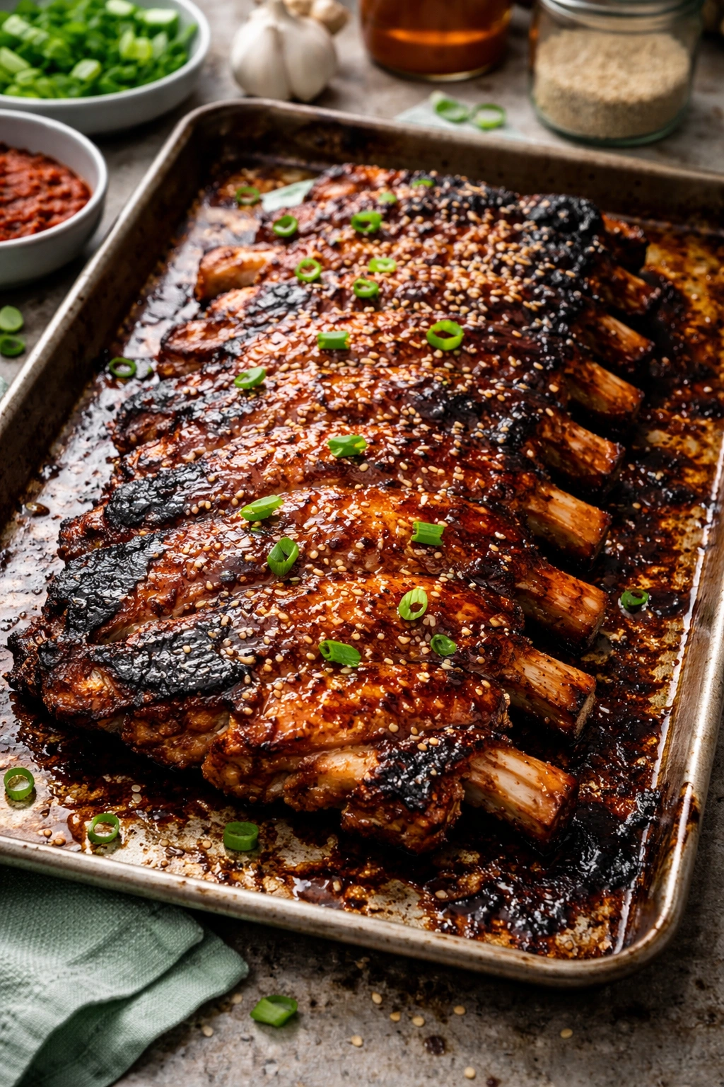 Rib rack with uneven glaze and burnt edge illustrating common mistakes