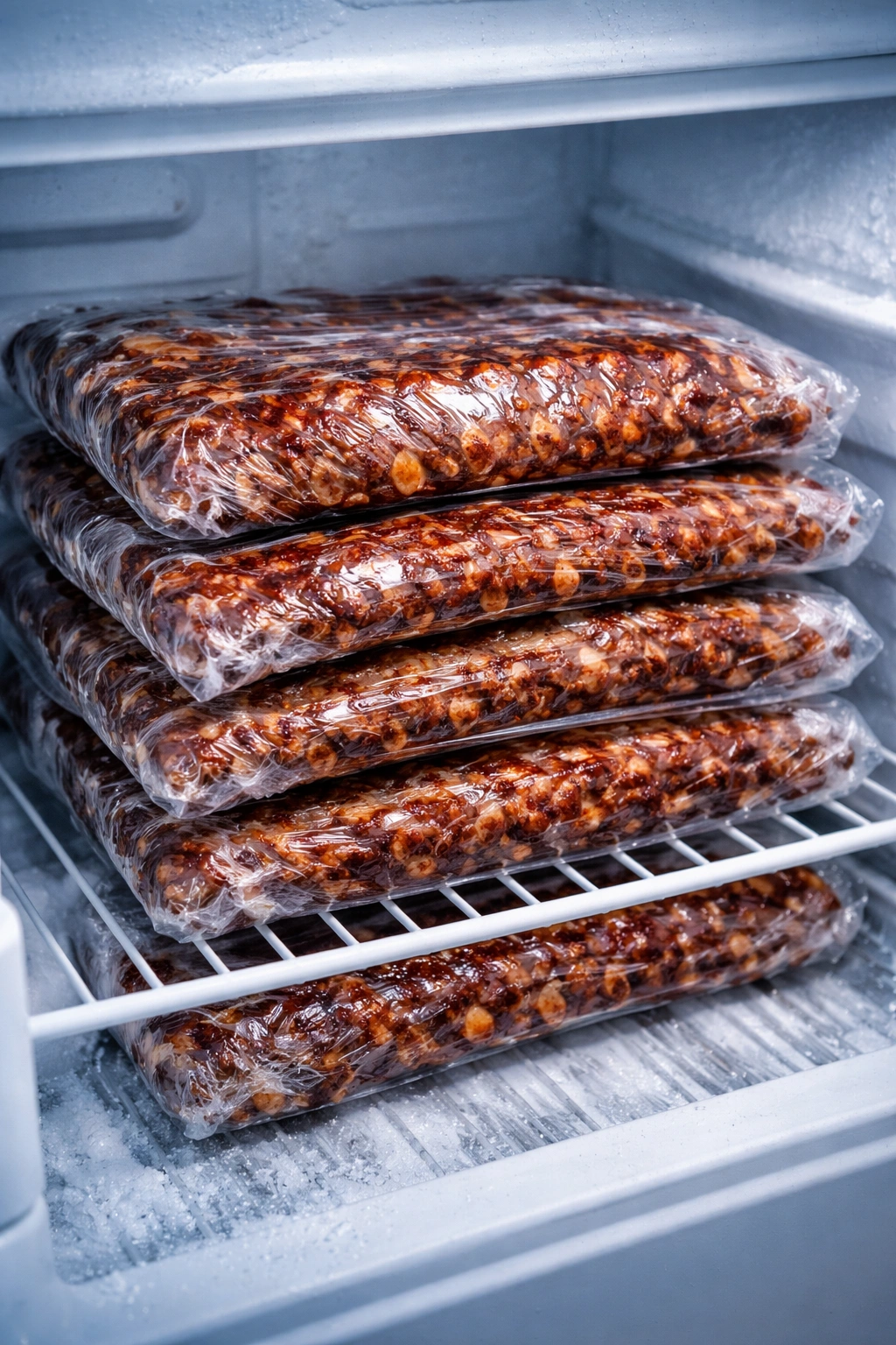 Ribs tightly wrapped and stored in freezer for make-ahead