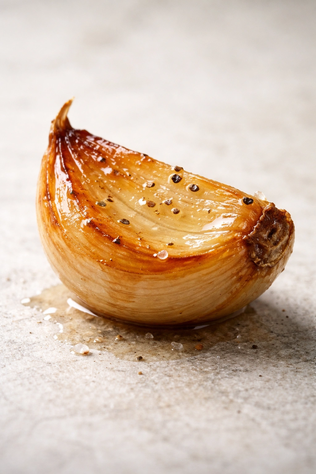 Single roasted garlic clove highlight as flavor variation idea