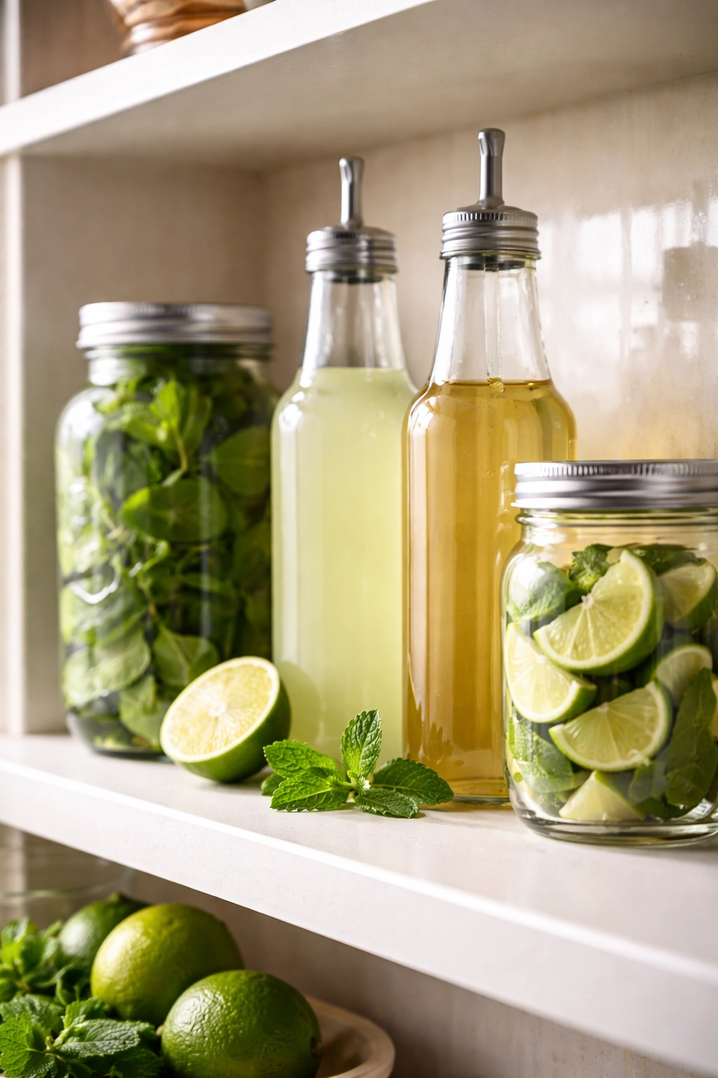 Row of airtight containers for Storage and Make-Ahead Tips.