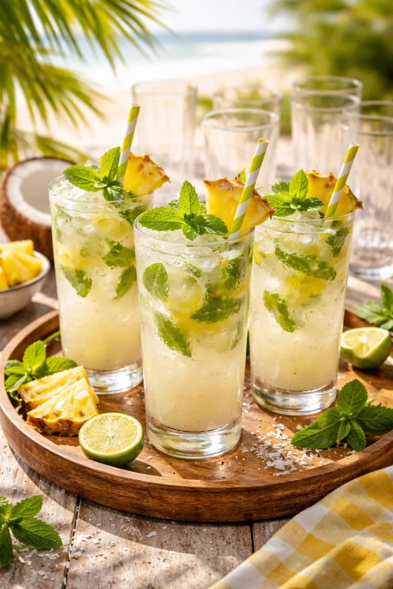 Coconut Pineapple Mojito for Summer Parties