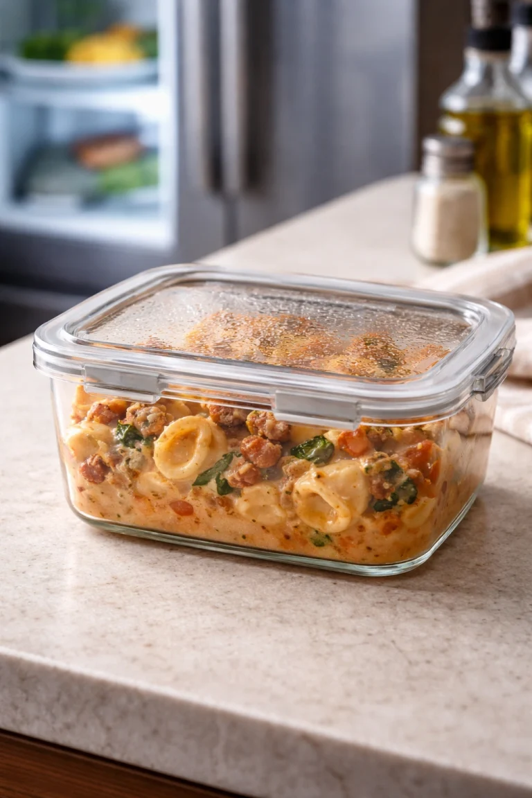 One-Pot Sausage Tortellini Done in 20 Minutes
