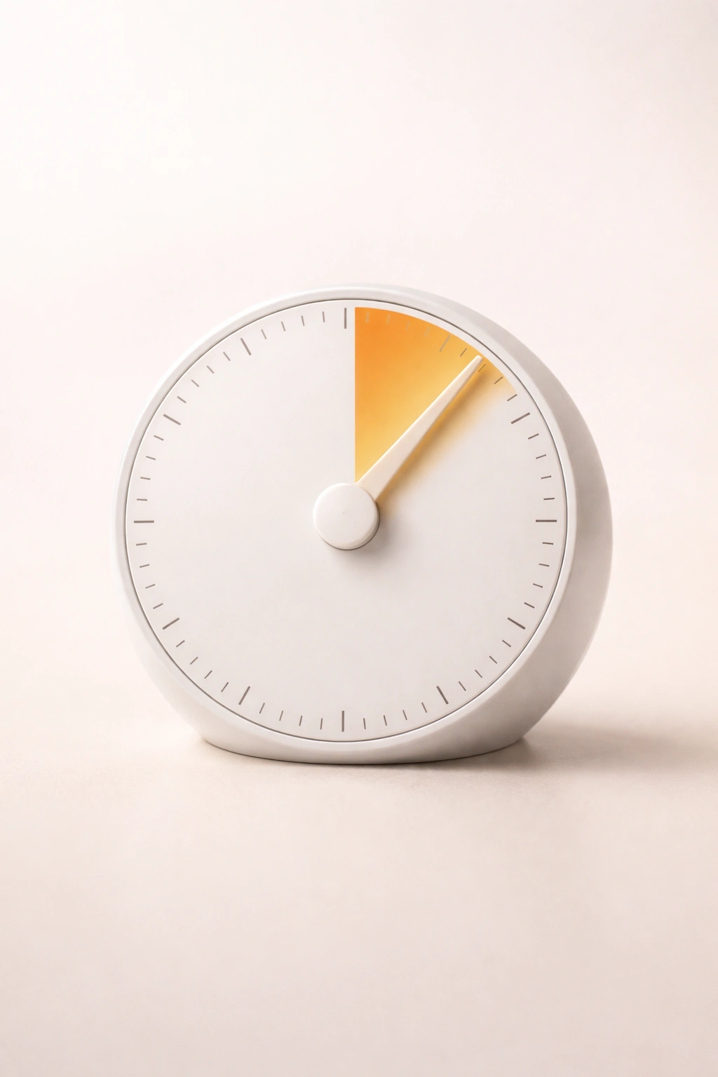 Minimalist countdown timer without digits representing total time