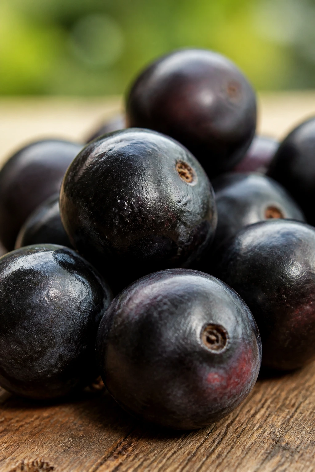 Is Acai A Tropical Fruit? All You Need To Know 3 Small handful of acai berries on wooden surface