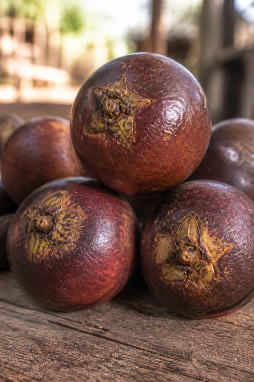 What Is Agbalumo Called In English? The English Name 2 Cluster of Agbalumo fruits on wooden surface in warm light