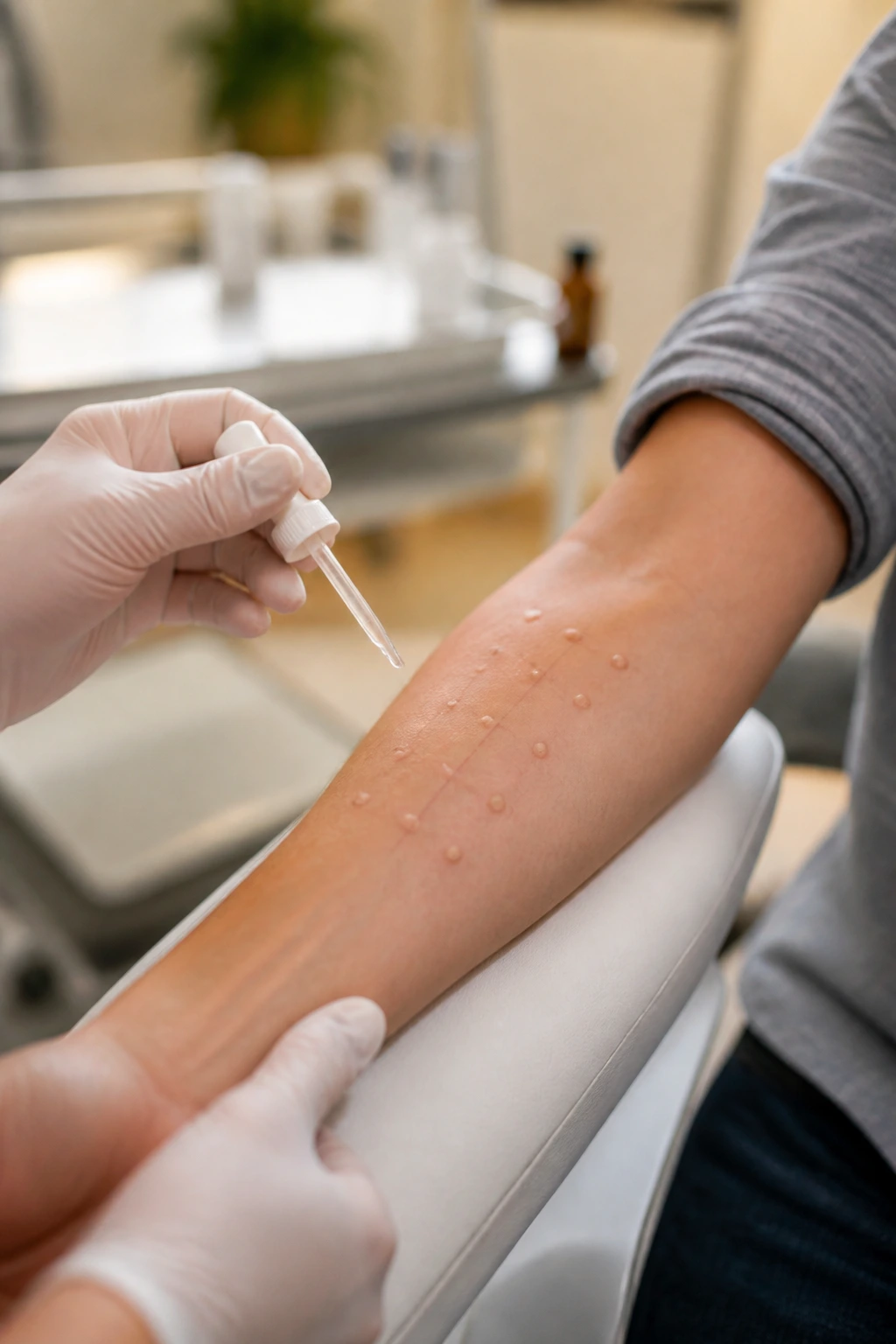 Watermelon Allergy: Can You Be Allergic To This Juicy Fruit? 4 Forearm during skin prick test showing wheal reaction for watermelon allergy.
