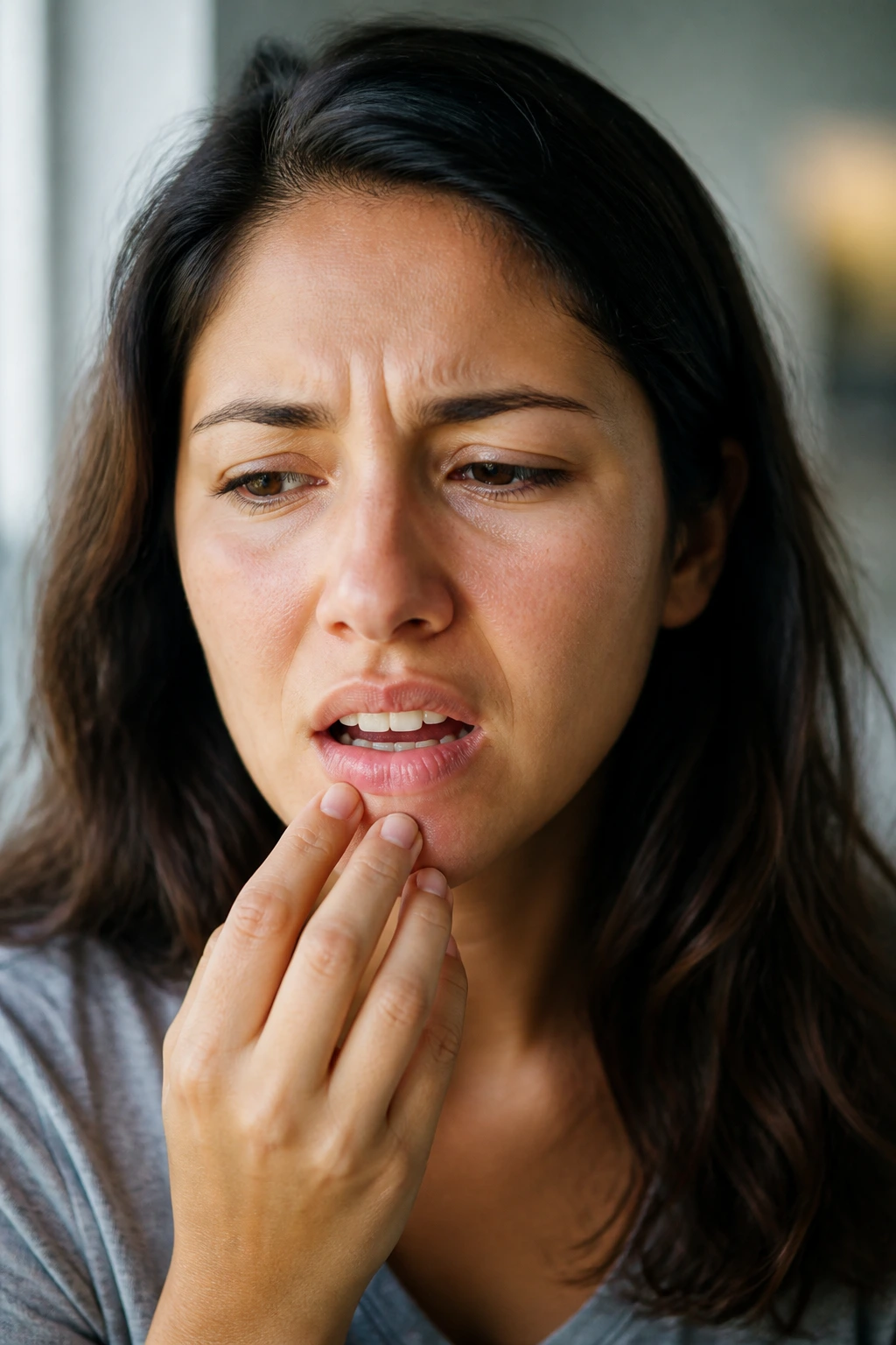 Side Effects of Eating Too Much Fruit: 10 Possible Outcomes 9 Close-up of a real person showing allergy symptoms around the mouth