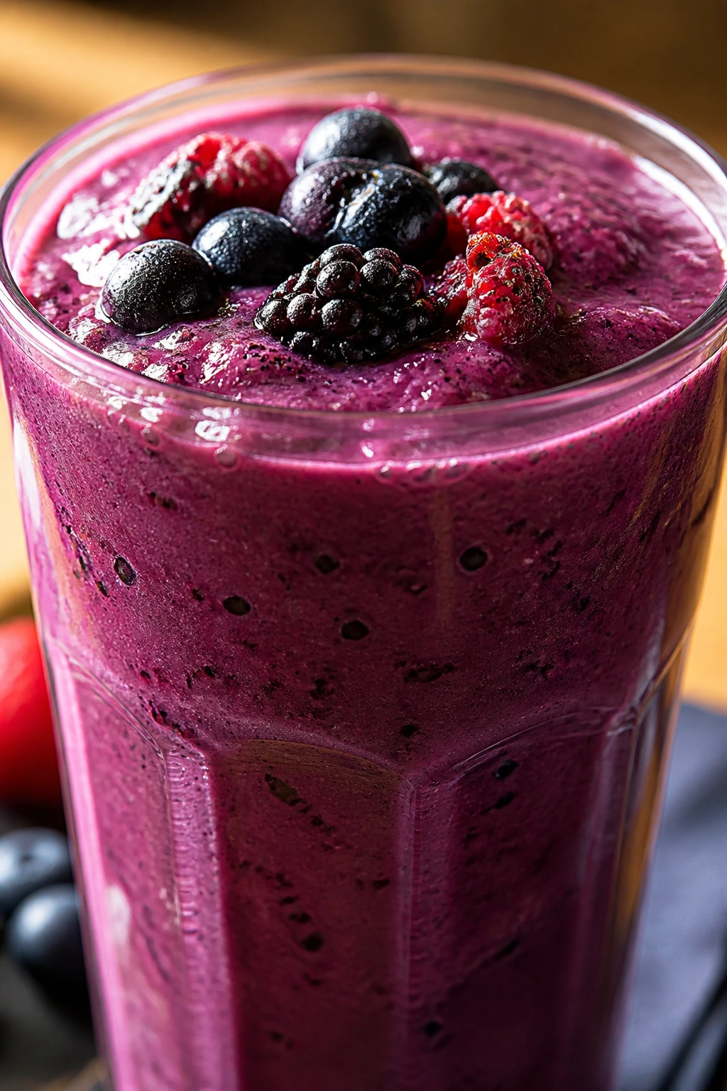 Does Blending Fruit Destroy Nutrients? Find Out Now! 7 Vibrant antioxidant-rich smoothie filling the frame