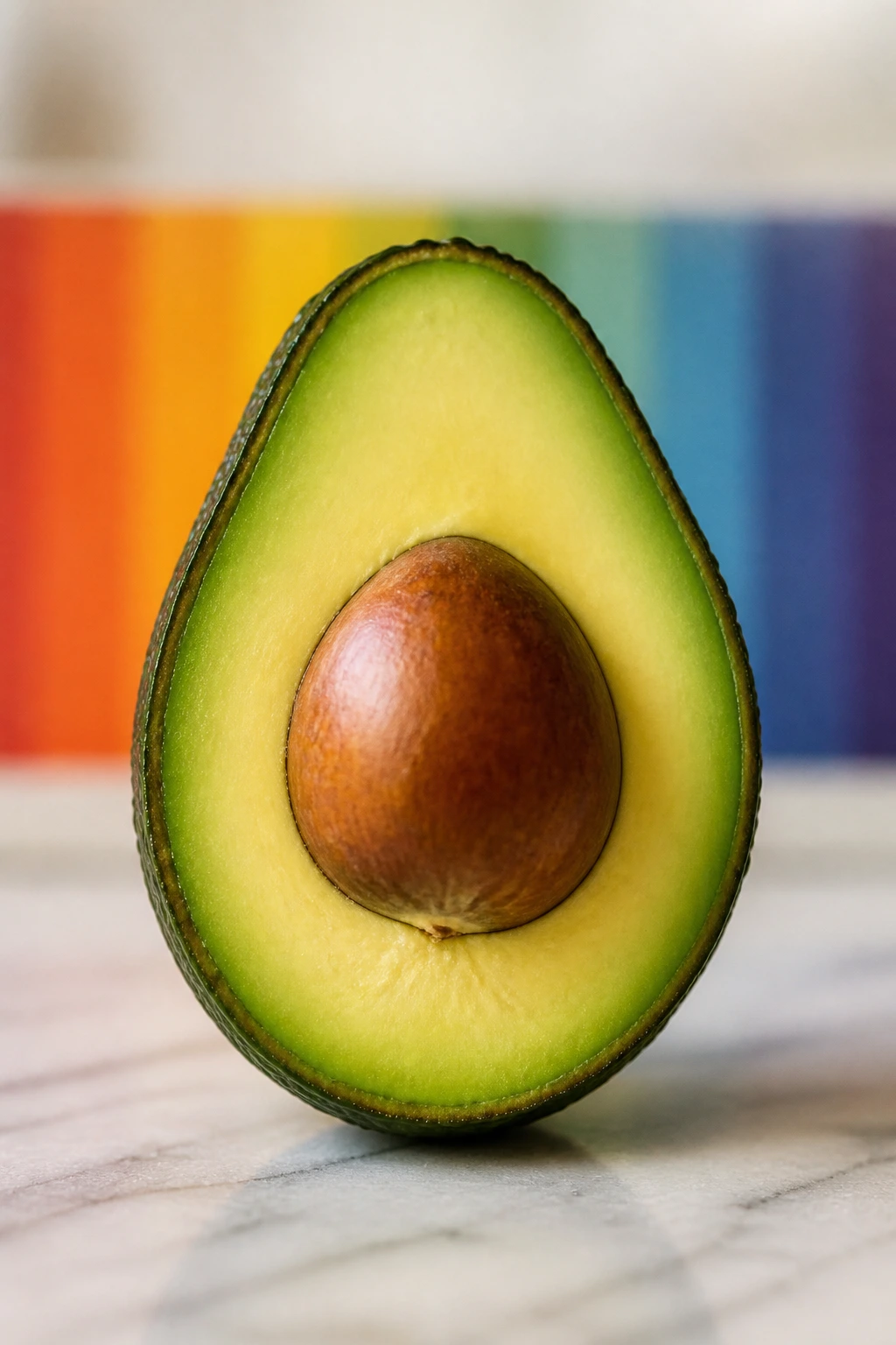 What Is The pH Of Avocados? Are They Acidic Or Alkaline? 3 Close-up of ripe avocado half against soft acidic-alkaline gradient