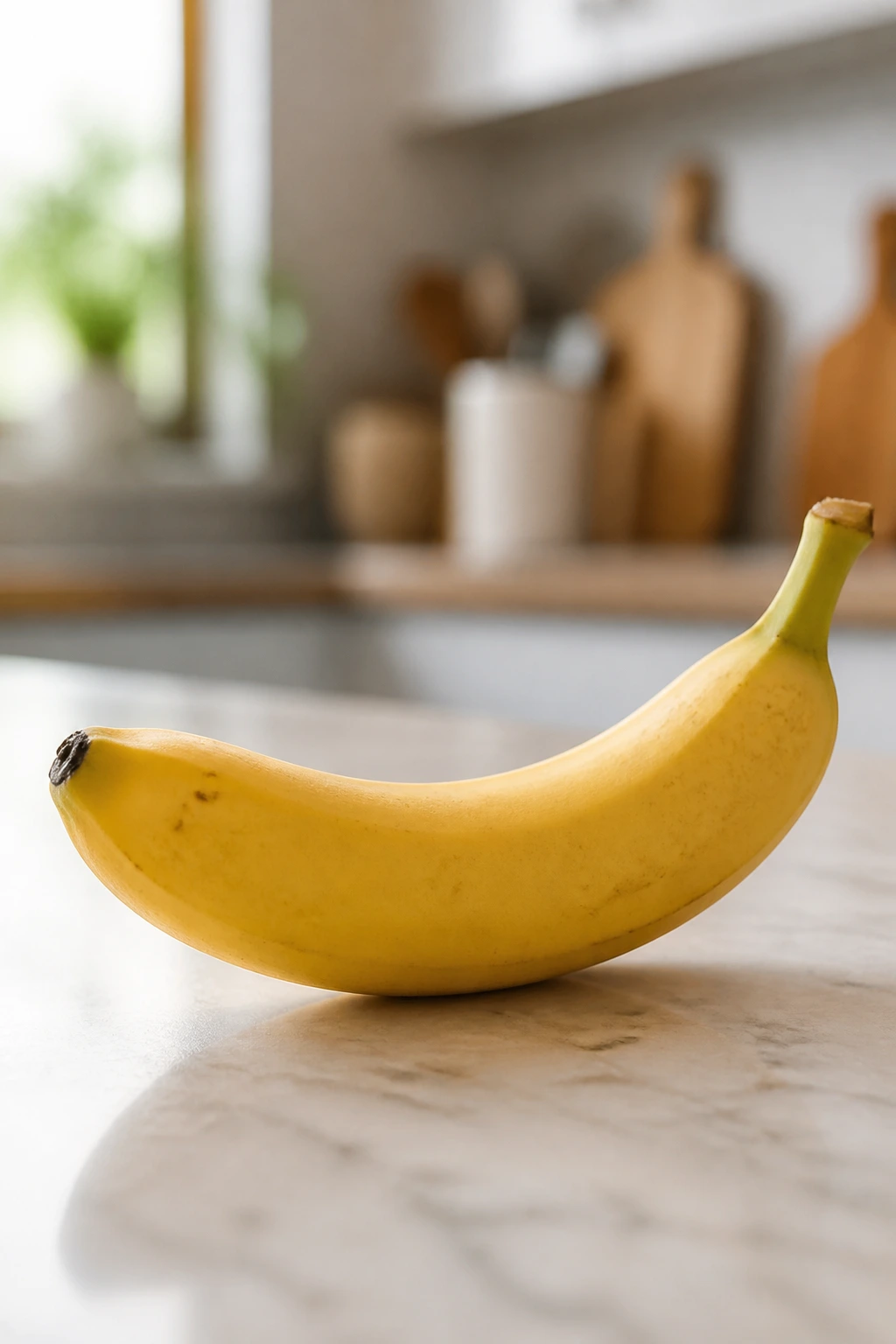 Can You Eat Bananas While Taking Antibiotics? 2 Single ripe banana on a kitchen counter.