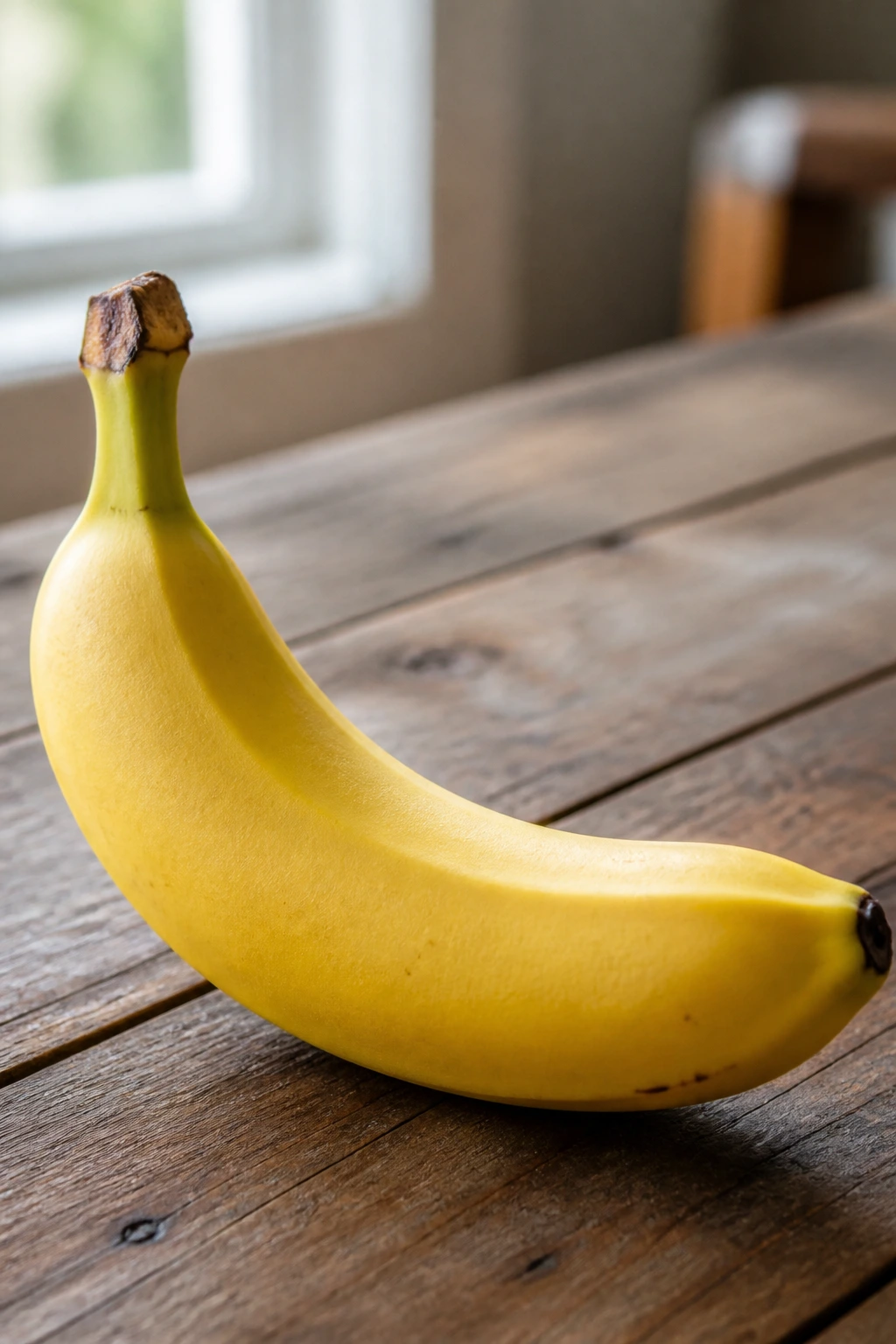 Are Bananas Good For Canker Sores? 3 Close-up of a yellow banana on a wooden table