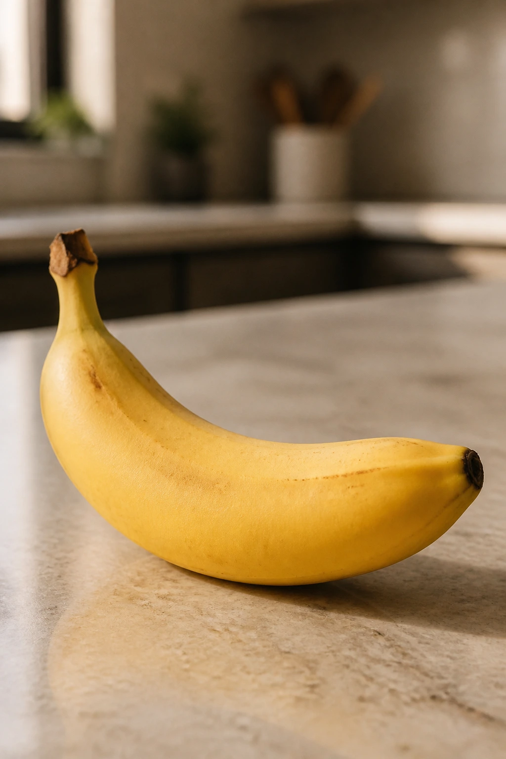 Banana on neutral countertop representing conclusion