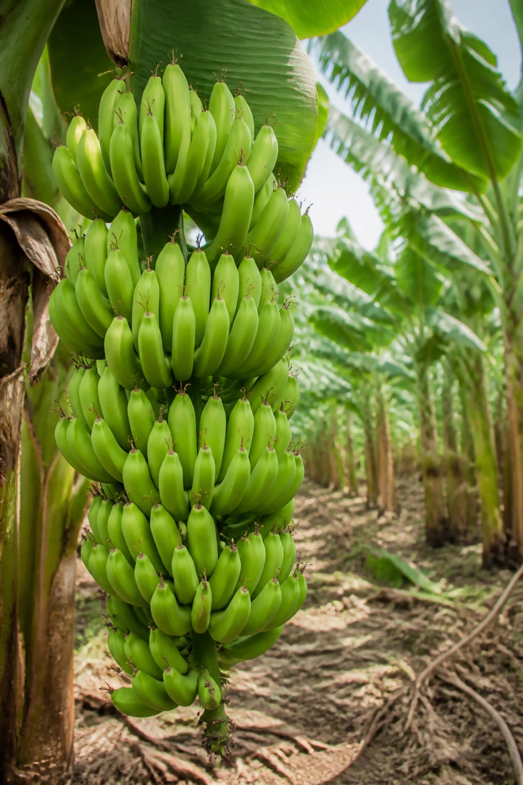How Do Bananas Grow Without Seeds? All You Need To Know 4 Banana bunches on a plantation ready for harvest