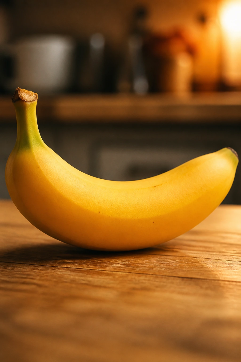 10 Benefits Of Banana To Women Sexually To Be Better In Bed 4 Close-up of a banana filling the frame in a kitchen scene