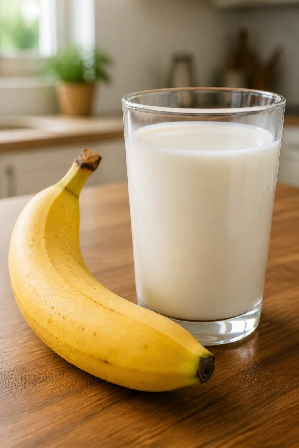 10 Health Benefits Of Eating Banana With Milk At Night 8 Banana and milk close-up highlighting bone health benefits