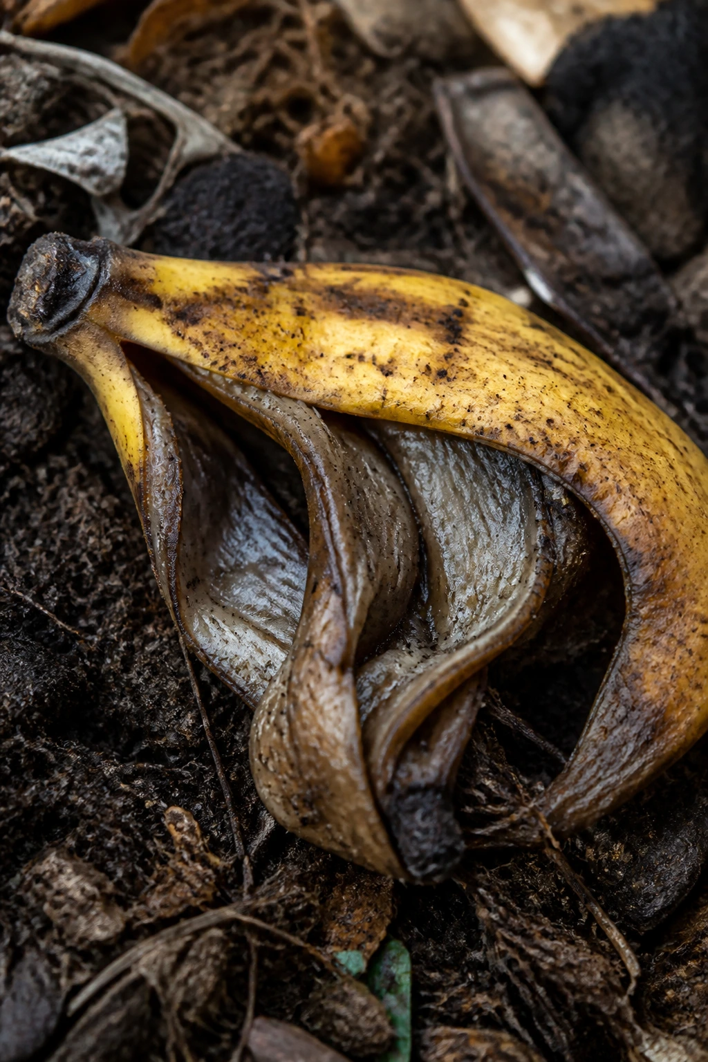 Are Banana Peels Biodegradable? Let's Find Out! 5 Banana peel browning in compost environment