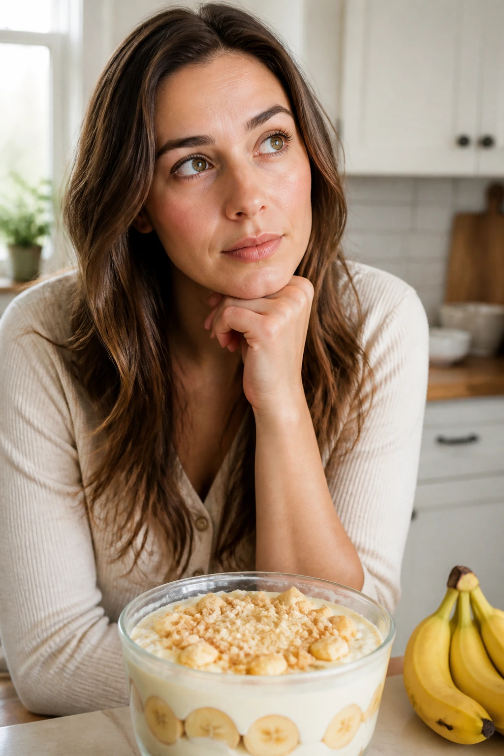 Is Banana Pudding Gluten-Free? Find Out Now! 5 Real person in kitchen reflecting on gluten-free banana pudding FAQs