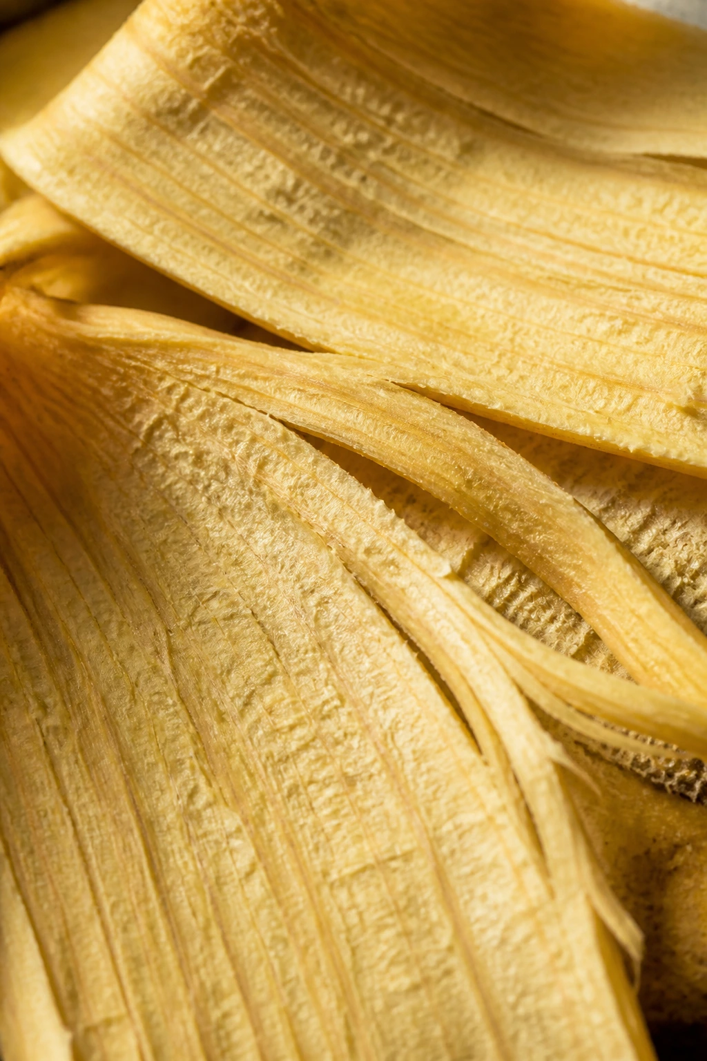 Dog-Friendly Treats: Are Banana Peels Good For Dogs? 2 Close-up of fibrous banana skins texture