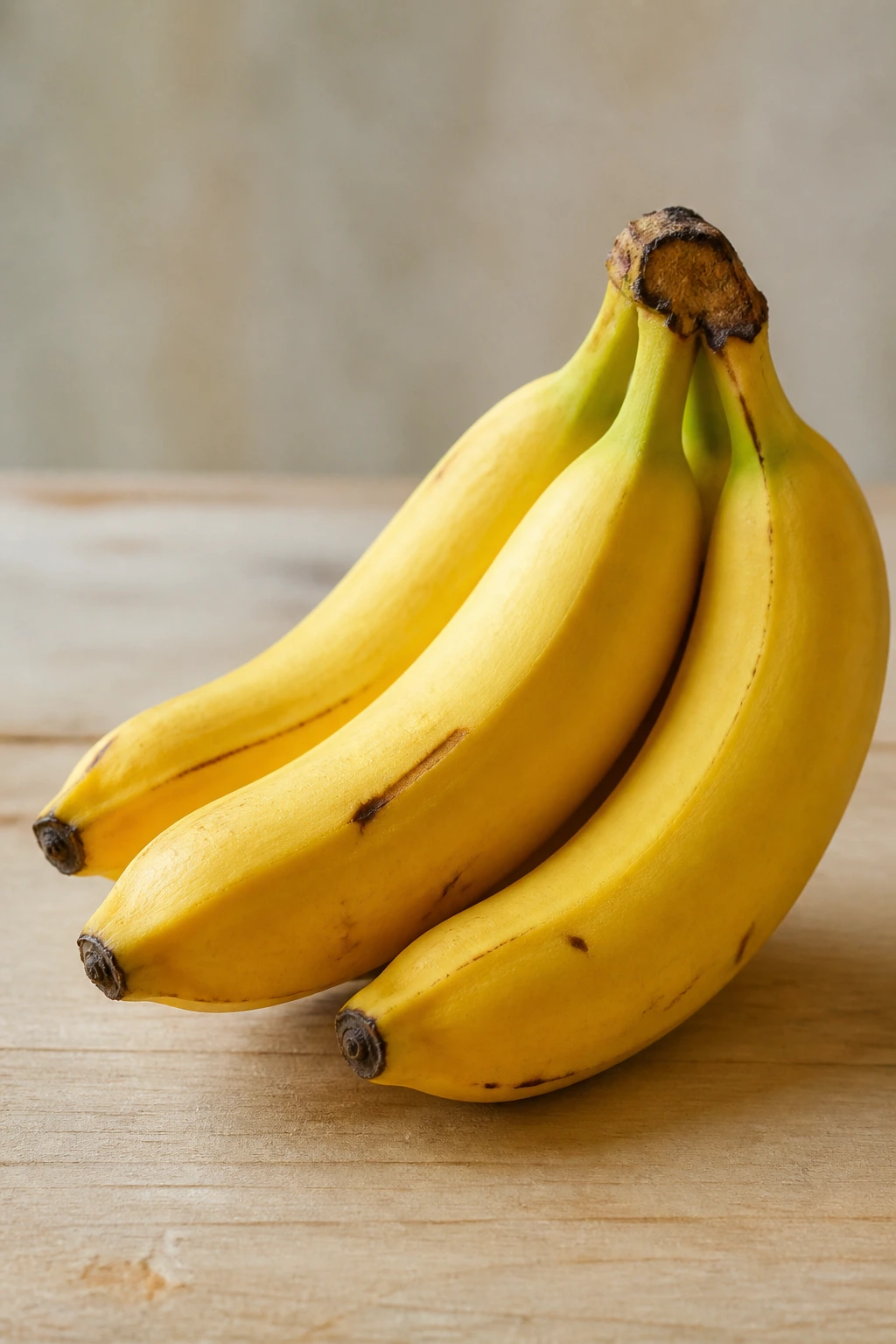 Are Bananas Good For Arthritis? Benefits, Effects & More 6 Small bunch of bananas on light wooden surface with soft background