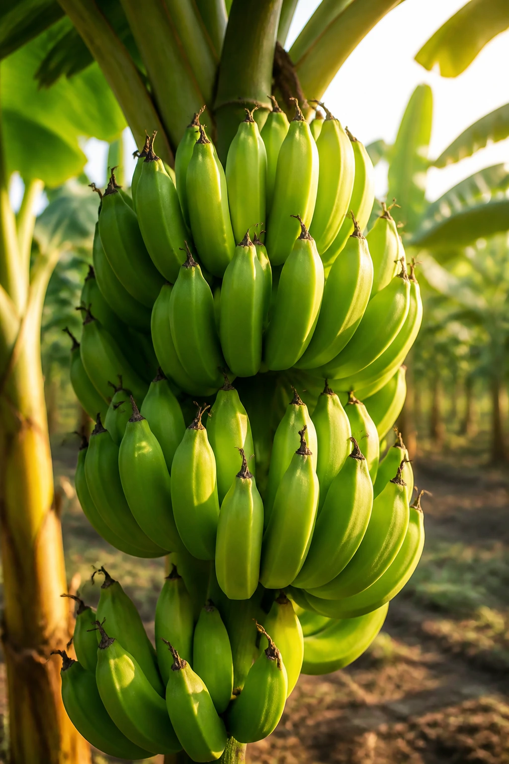 Are Bananas Monocot Or Dicot? The Answer Lies in Their Anatomy 4 Banana bunch filling frame in a farm setting