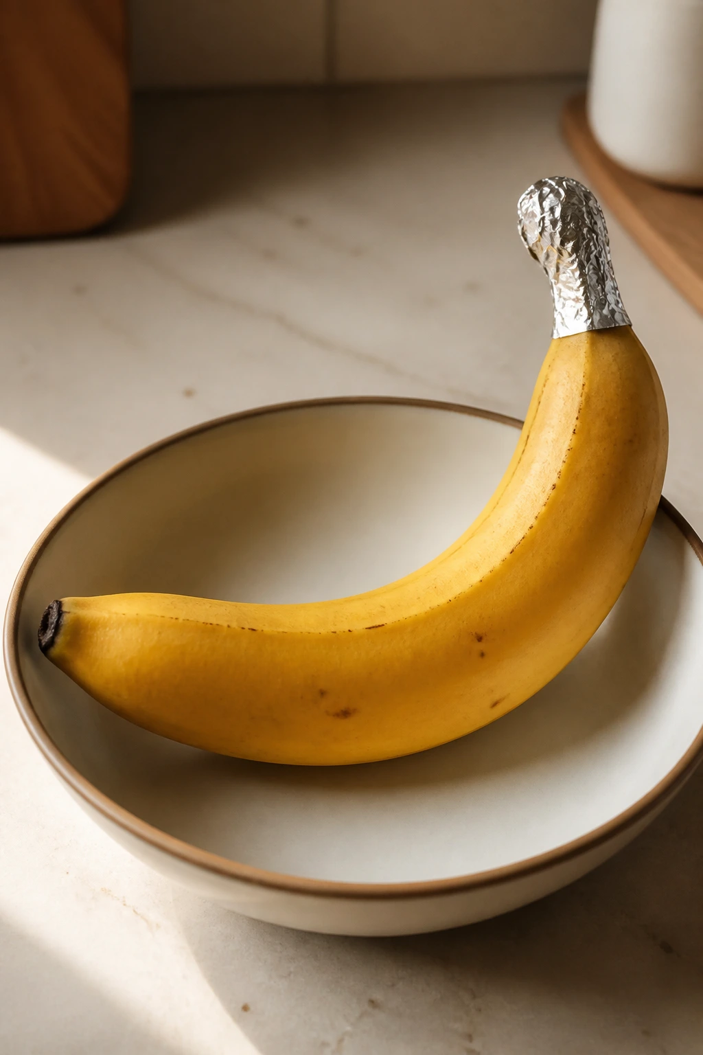 Banana in bowl illustrating banana storage FAQs concept