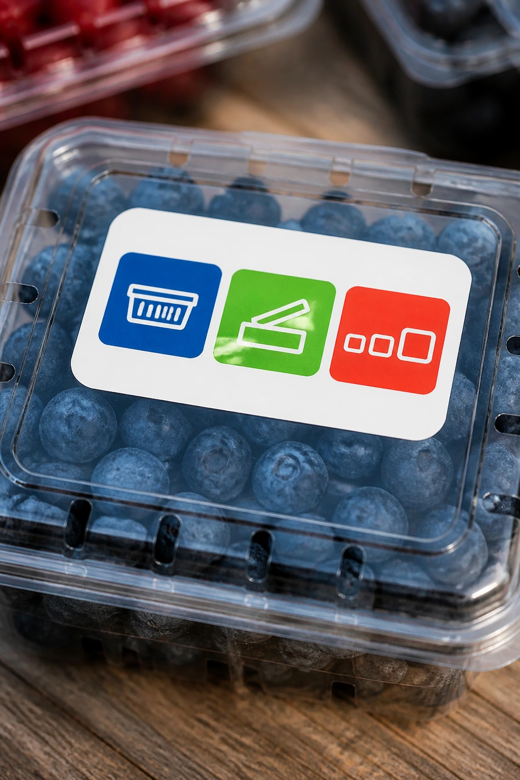 Understanding What Stickers on Fruits and Vegetables Mean 6 Berry clamshell container with label icons