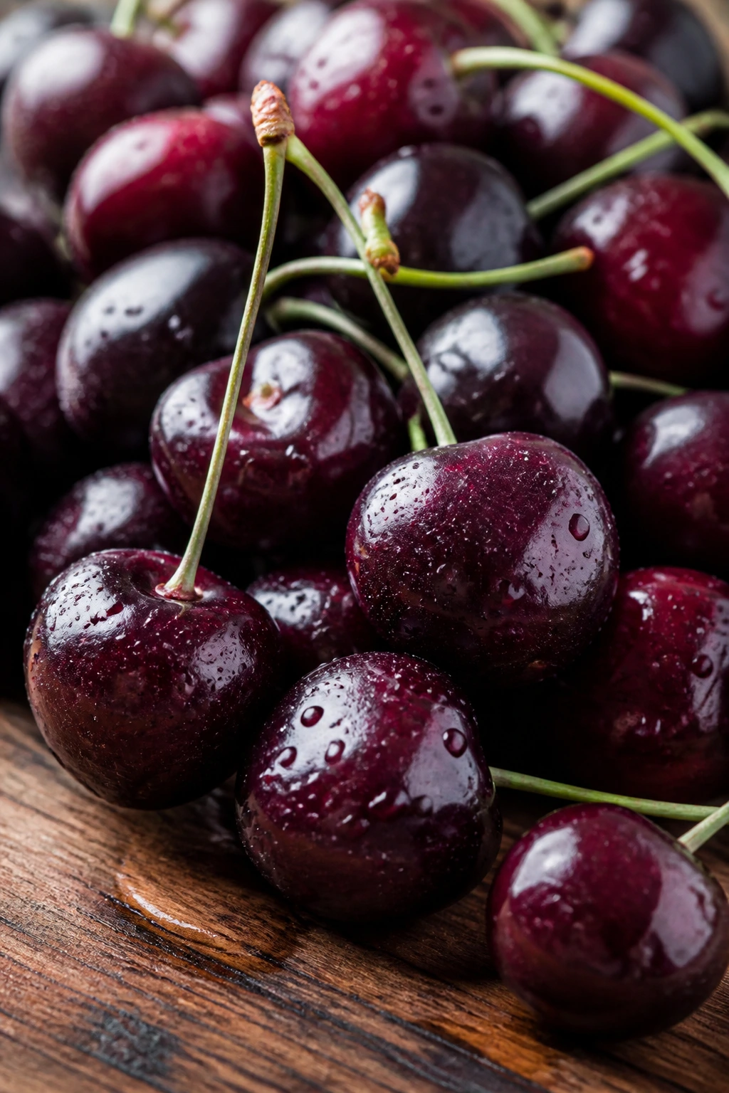 10 Surprising Health Benefits Of Black Cherries 1 Close-up of black cherries highlighting rich color and antioxidants