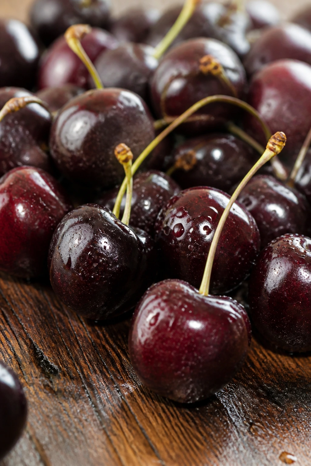10 Surprising Health Benefits Of Black Cherries 2 Close-up of black cherries suggesting heart health benefits