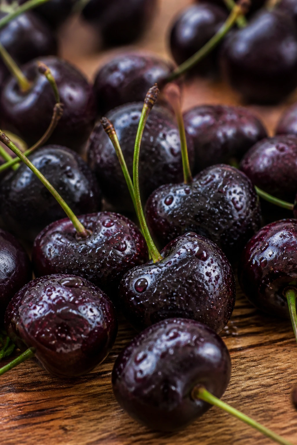 10 Surprising Health Benefits Of Black Cherries 6 Close-up of black cherries promoting immune support