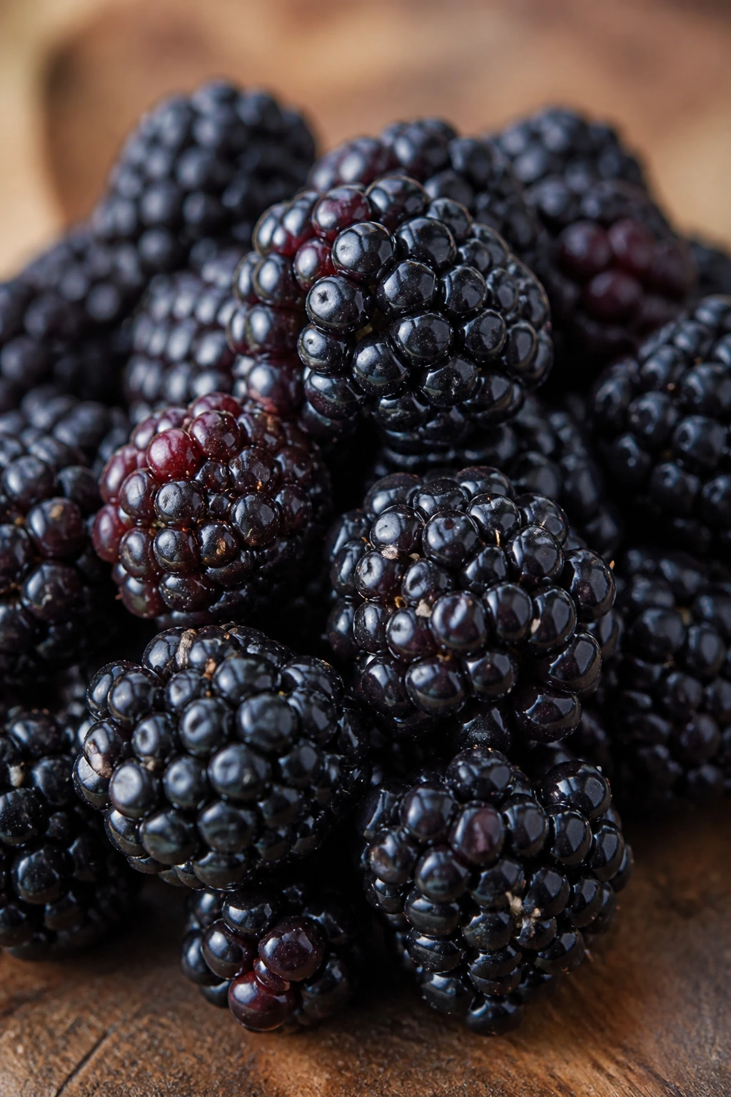 How To Make Blackberries Sweeter And Be Juicier 5 Cluster of ripe blackberries on wood ready for recipes