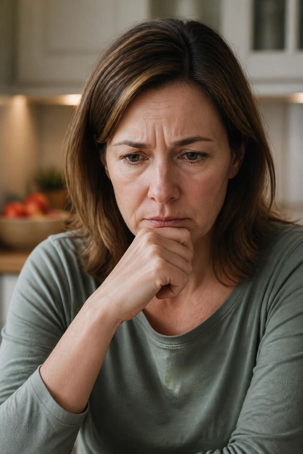 10 Surprising Disadvantages Of Eating Fruits At Night 5 Portrait of a person feeling anxious about blood sugar at night