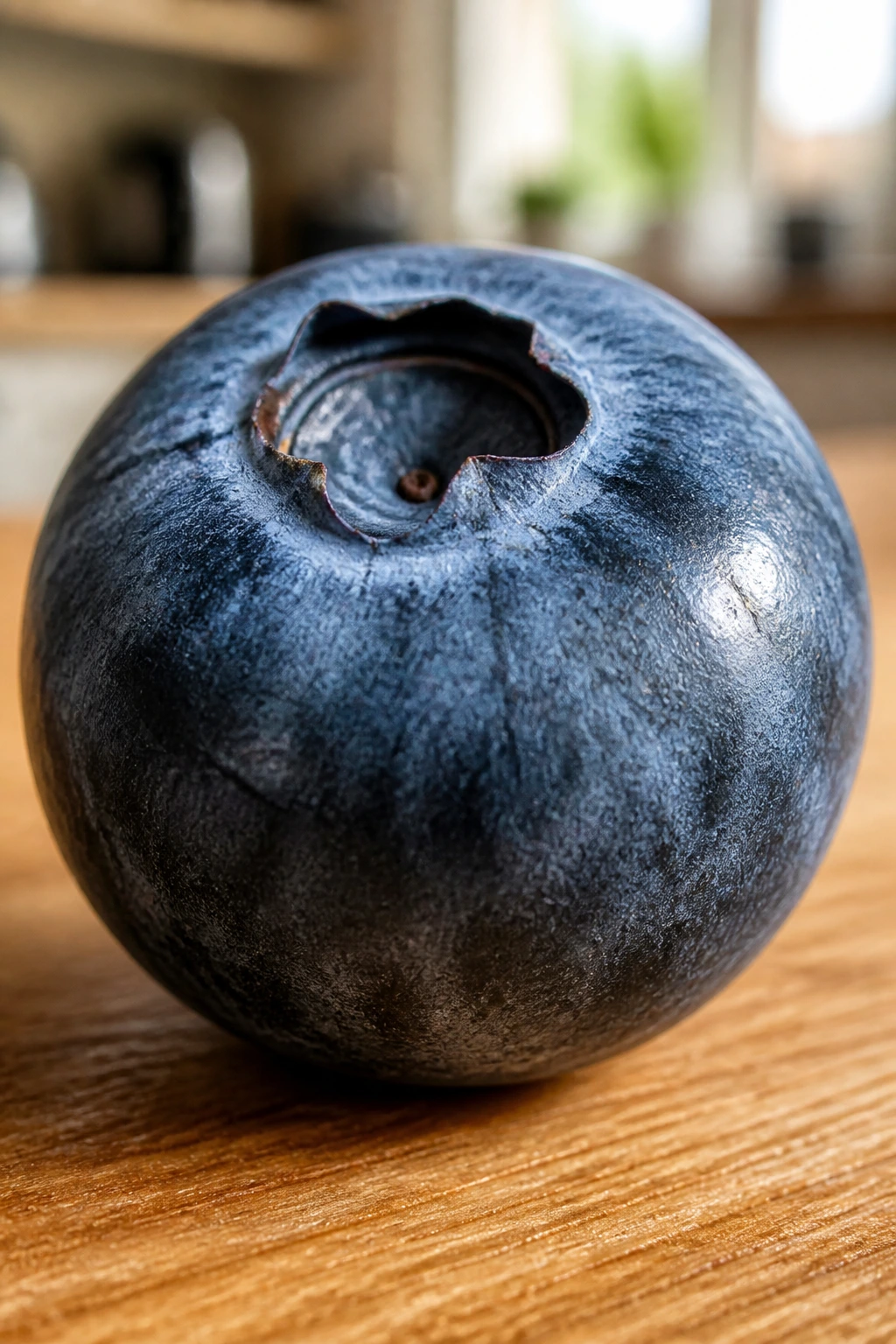 Are Blueberries Acidic Or Alkaline? All You Need To Know 2 Single blueberry on wooden kitchen surface in natural light