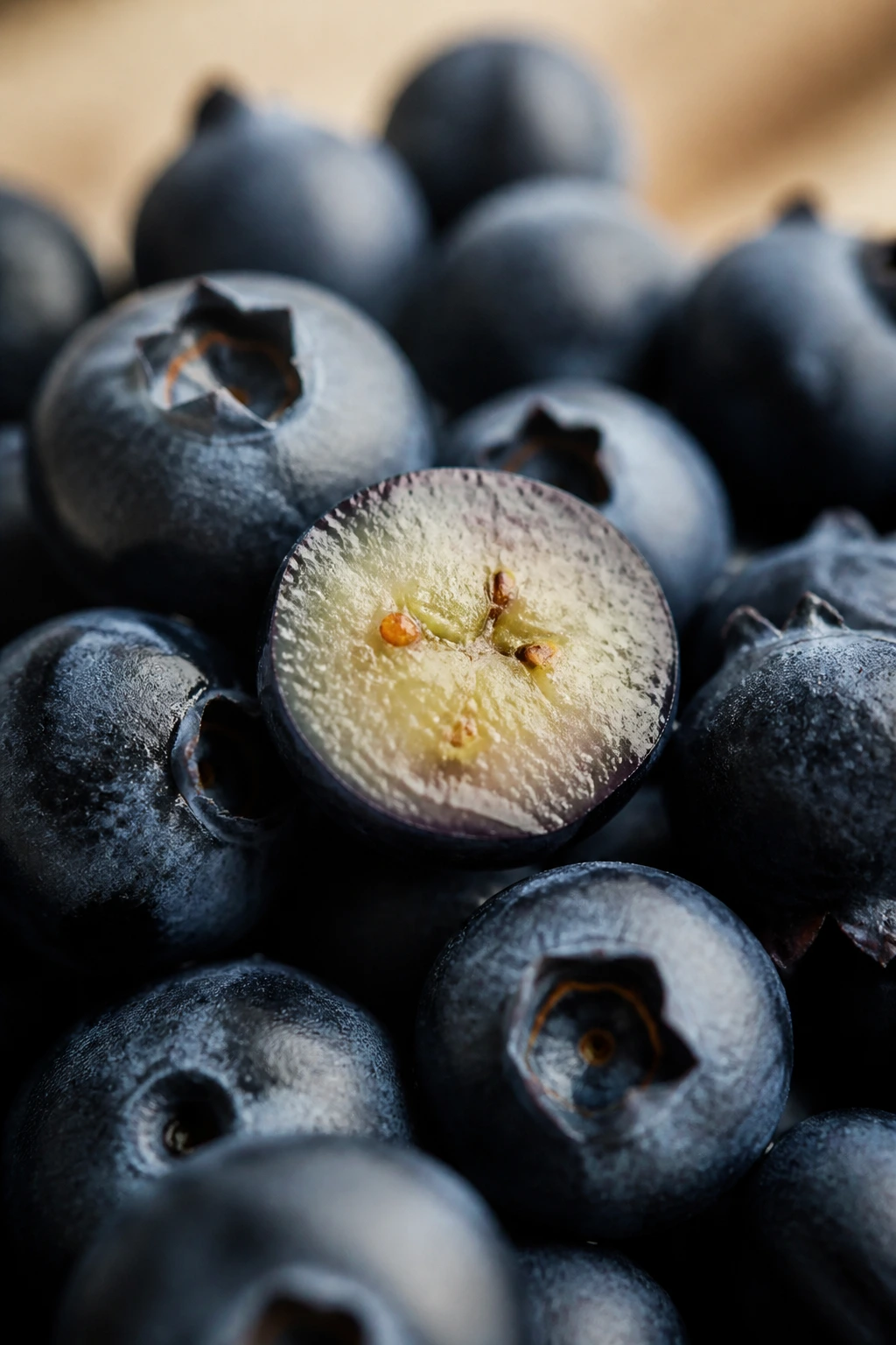Can Gerbils Eat Blueberries? All You Need To Know 5 Blueberries close-up showing cut berry