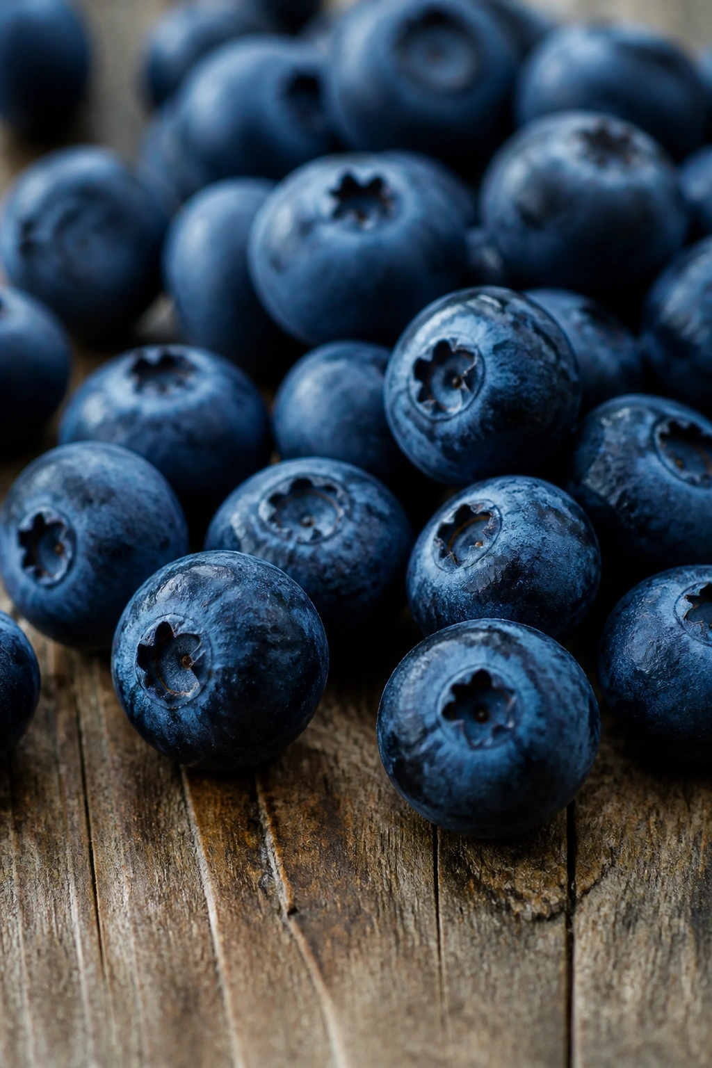 Banishing Breakouts: Are Blueberries Good For Acne? 6 Macro shot of blueberries on wood surface for summary