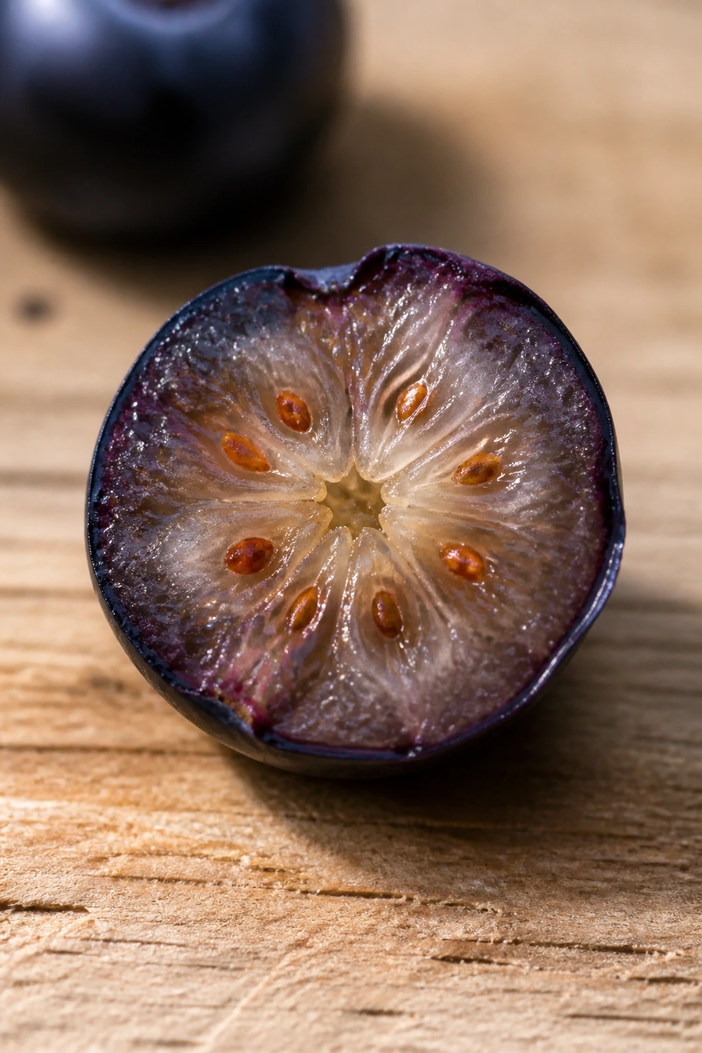 Can Gerbils Eat Blueberries? All You Need To Know 4 Blueberry cross-section showing interior flesh and seeds