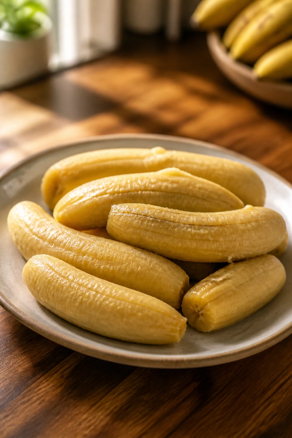 How Long To Boil Plantains? How To Boil Plantain Like A Pro 5 Boiled plantains on a plate served warm