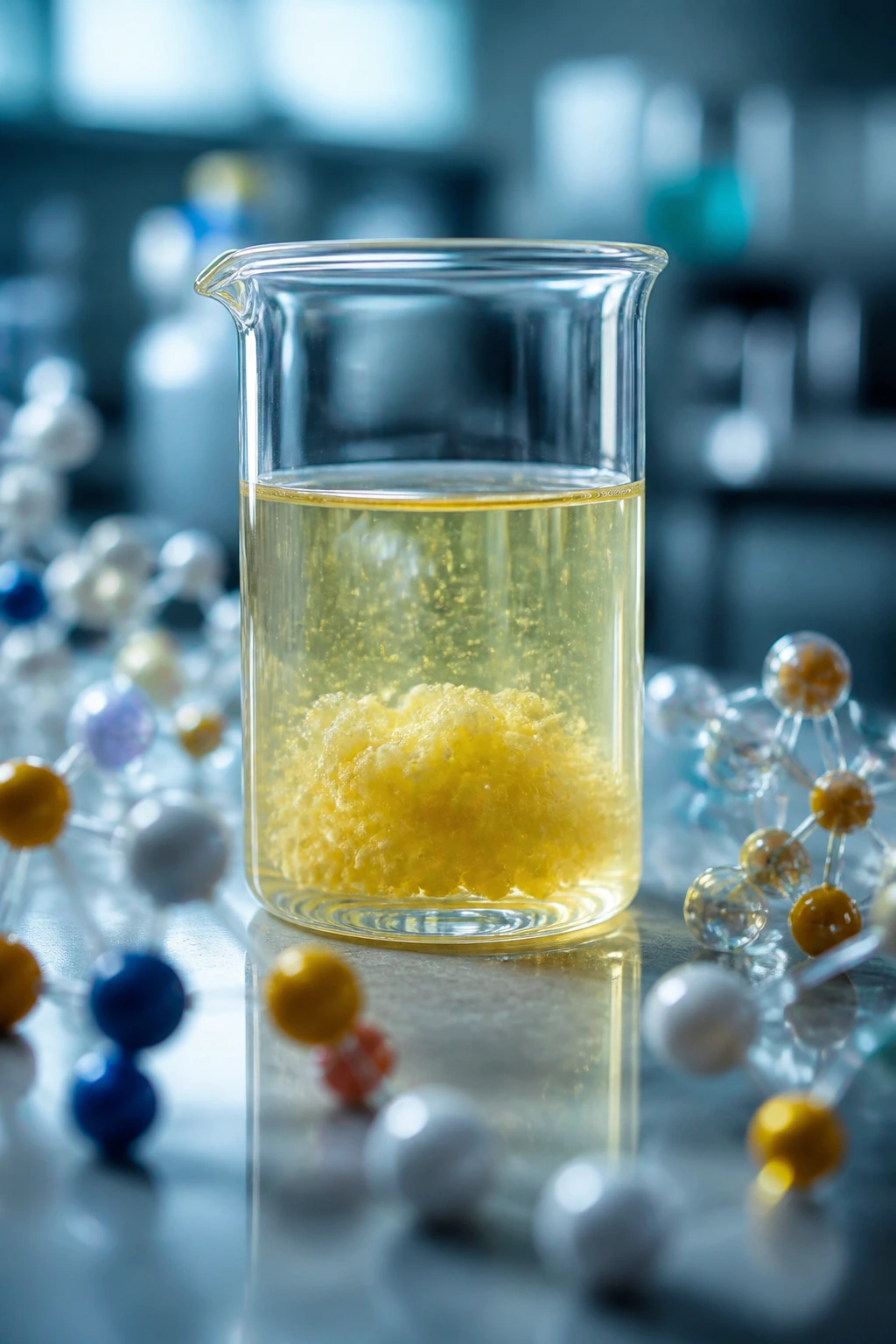 How to Neutralize Bromelain in Pineapple 5 Beaker with bromelain solution and inhibitors concept in lab