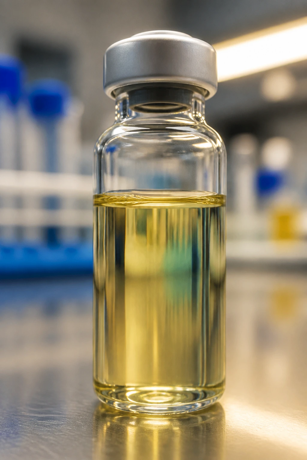How to Neutralize Bromelain in Pineapple 1 Close-up of bromelain enzyme in a lab vial, pale yellow liquid